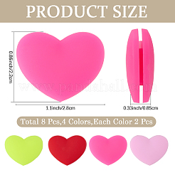 8Pcs 4 Colors Silicone Tennis Racquet Dampener&nbsp;AJEW-CN0005-01