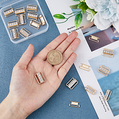 16Pcs Zinc Alloy Rhinestone Bikini Clips&nbsp;FIND-FH0007-22