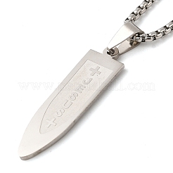 Non-Tarnish 201 Stainless Steel Pendant Necklaces&nbsp;NJEW-H015-01P
