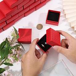 Rhombus Textured Cardboard Jewelry Storage Boxes&nbsp;CON-WH0115-34B