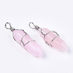Natural White Jade Pointed Pendants&nbsp;G-S359-198B