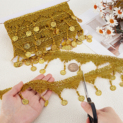 4.5m Sparkle Polyester Tassel Lace Trims&nbsp;OCOR-PH0003-88