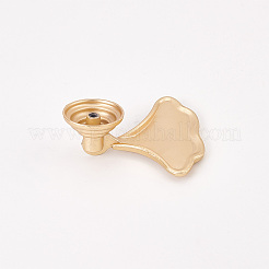 Ginkgo Leaf Alloy Drawer Cabinet Drop Pull Handles&nbsp;FIND-WH0139-59MG