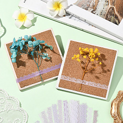 6Bag 6 Styles PET Lace Patterns Decorative Dacals for DIY Scrapbooking&nbsp;AJEW-SP0002-76