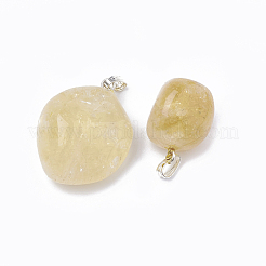Natural Citrine Pendants&nbsp;G-T097-05