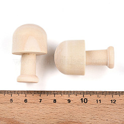 Unfinished Wood Mushroom Ornaments&nbsp;WOOD-T032-05