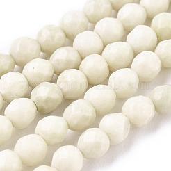 Natural Fossil Round Bead Strands&nbsp;X-G-O151-02-4mm
