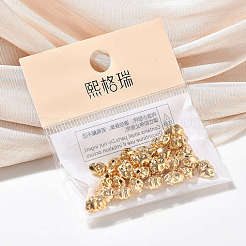 真鍮ビーズ  カドミウムフリー＆ニッケルフリー＆鉛フリー  ナゲット  18KGP本金メッキ  7x6x4.5mm  穴：1mm&nbsp;X-XGRQ1A489-323G