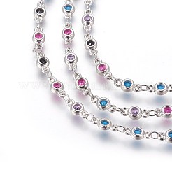 Handmade Beaded Link Chains&nbsp;CHC-E017-02P