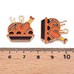 Thanksgiving Day Theme Alloy Enamel Pendants&nbsp;X1-ENAM-T020-35F
