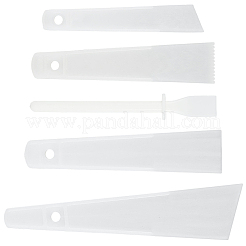 5Pcs 5 Styles Plastic Scraper Tools&nbsp;AJEW-CL0002-75