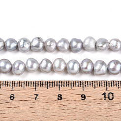 Natural Cultured Freshwater Pearl Beads Strands&nbsp;PEAR-N014-06H-01