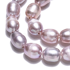 Natural Cultured Freshwater Pearl Beads Strands&nbsp;PEAR-N012-04O
