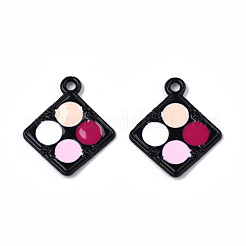 Rack Plating Alloy Colorful Enamel Spray Painted Pendants&nbsp;ENAM-T011-125