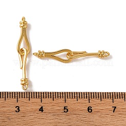 Brass Hook and S-Hook Clasps&nbsp;KK-U016-04G