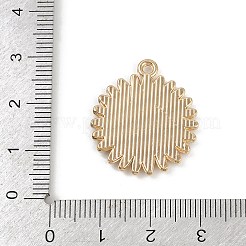 合金クリスタルラインストーンペンダント  ゴールドカラー  太陽  25x22x2.5mm  穴：1.6mm&nbsp;PALLOY-P310-05C-G