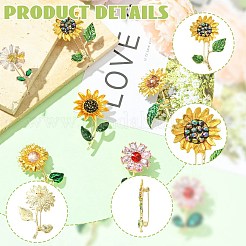 6Pcs 6 Styles Zinc Alloy Lapel Pins for Backpack Clothes&nbsp;JEWB-CJ0002-98