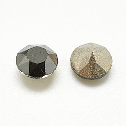 Pointed Back Glass Rhinestone Cabochons&nbsp;RGLA-T110-4mm-001MS