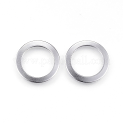 変色しない304ステンレススチール製リンクリング  ステンレス鋼色  15x1mm&nbsp;X-STAS-P108-07P