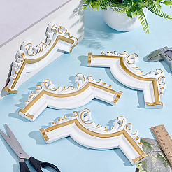 PVC Carved Self-adhesion Applique&nbsp;FIND-WH0149-22B
