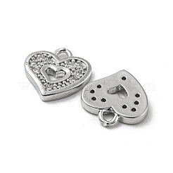 Brass Micro Pave Cubic Zirconia Pendants&nbsp;KK-H460-47P