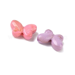 アクリルビーズ  天然石風  蝶  ミックスカラー  10.5x14.5x5.5mm  穴：1.8mm  約1063個/500g&nbsp;SACR-B009-05