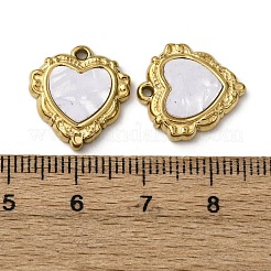 304 Stainless Steel Resin Pendants&nbsp;STAS-P406-15F-G