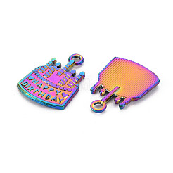 Rainbow Color Alloy Pendants&nbsp;PALLOY-S180-260-NR
