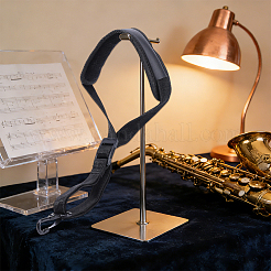 Velvet & PU Leather & Alloy Adjustable Saxophone Neck Strap&nbsp;AJEW-WH20098-056