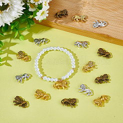 60本3色チベット風アロイペンダント  ライオンのチャーム  ミックスカラー  14.5x21x4mm  穴：2mm  20個/カラー&nbsp;FIND-GA0005-11