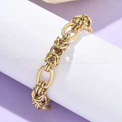 304 Stainless Steel Ovel Link Chain Bracelets for Women&nbsp;BJEW-U038-02G