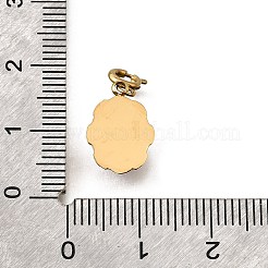 304 Stainless Steel Pave Natural Carnelian(Dyed & Heated) Horse Eye Pendant Decoration&nbsp;STAS-H202-23G