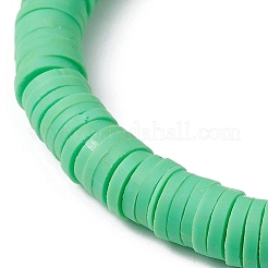 7Pcs 7 Color Polymer Clay Heishi Surfer Stretch Bracelets Set&nbsp;BJEW-JB09639