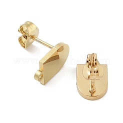 Arch Ion Plating(IP) 304 Stainless Steel Stud Earring Findings&nbsp;STAS-I206-114G