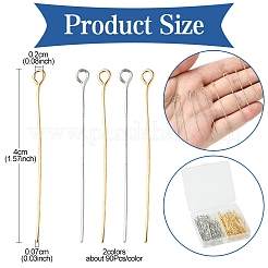 180Pcs 2 Colors Iron Eye Pins&nbsp;IFIN-FS0001-39