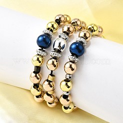 304 & 201 Stainless Steel with Clay Bracelets&nbsp;BJEW-D314-01