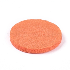 アロマ専用フェルト製オイルパッド  精油デフューザーロケットパッド  フラットラウンド  ダークオレンジ  30x3.5mm&nbsp;DIY-WH0156-79D