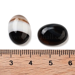 天然染色＆加熱黒瑪瑙カボション  オーバル  16x12x5mm&nbsp;G-G145-01B-31