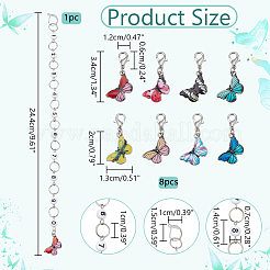 Knitting Row Counter Chains & Locking Stitch Markers Kits&nbsp;HJEW-AB00532