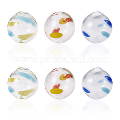 6Pcs 3 Colors Transparent Glass Beads&nbsp;GLAA-TA0003-97