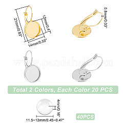 DIY Blank Dome Earring Making Kit&nbsp;STAS-UN0047-79
