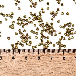 トーホー 11/0ラウンドビーズ  日本製シードビーズ  マットニッケルメッキ  （513f）ハイメタリックフロストカーニバル  2.2mm  穴：0.8mm  約5555個/50g&nbsp;SEED-XTR11-0513F