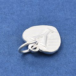 925 Sterling Silver Heart with Capital Letter Charms&nbsp;STER-S009-13Y-S