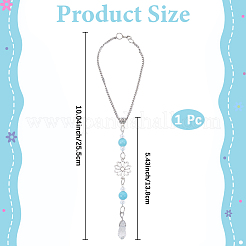 Flower Alloy Pendant Decoration&nbsp;AJEW-WH20018-12A
