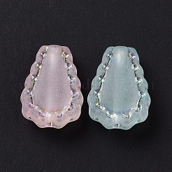 Transparent Frosted Acrylic Beads&nbsp;OACR-P013-35M