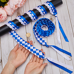 Two Tone Graduation Ribbon Leis&nbsp;FIND-WH0423-78A
