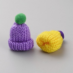 Christmas Handmade Wool Woven Hat Decoration&nbsp;AJEW-WH0556-01