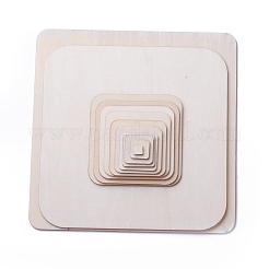 ウッドカボション  正方形  バリーウッド  109x109x2.5mm&nbsp;WOOD-I004-50K