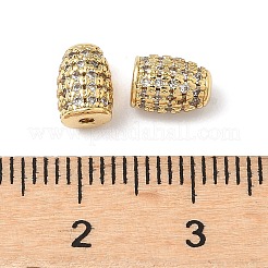 Brass Clear Cubic Zirconia Beads&nbsp;KK-Q068-27G