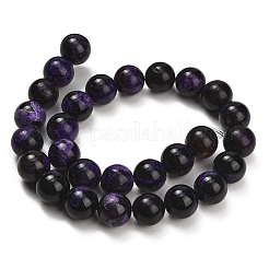 Natural Fire Crackle Agate(Dyed & Heated) Beads Strands&nbsp;G-K425-A01-14mm